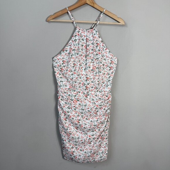 Abercrombie & Fitch Floral Dainty Mini Dress Women's Small White Cottage Boho - Picture 4 of 15